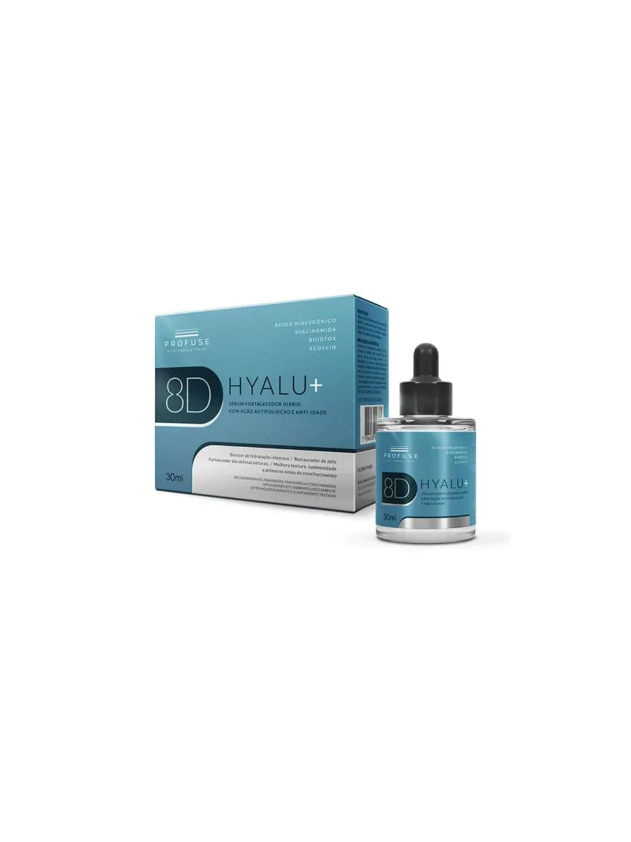 SéRUM FACIAL FORTALECEDOR PROFUSE 8D HYALU+ ANTI-IDADE 30ML