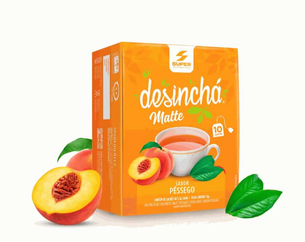 DESINCHá MATTE (10 SACHêS) - PêSSEGO