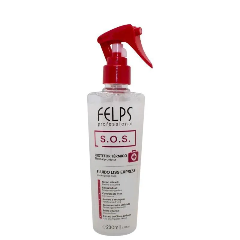 FLUÍDO THERMO PROTETOR FELPS 230ML SOS - LISS EXPRESS