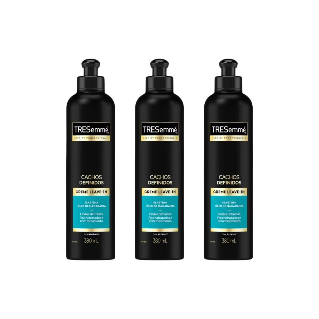CREME PARA PENTEAR TRESEMME CACHOS LEAV 380ML - KIT C/ 3UN