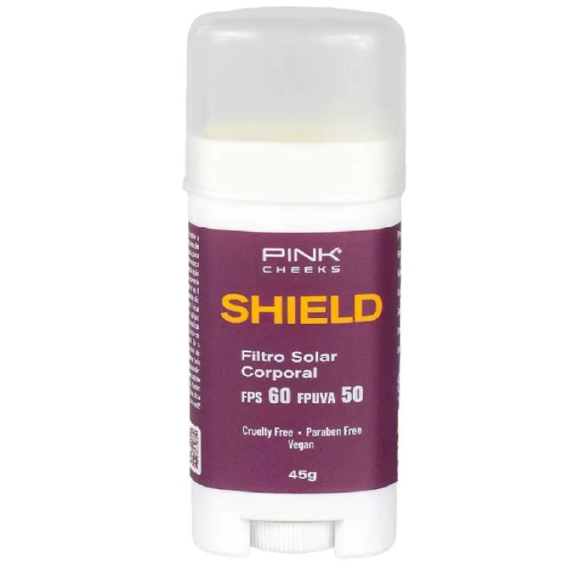 PROTETOR CORPORAL BASTãO SHIELD, PINK CHEEKS, FPS 60 45G