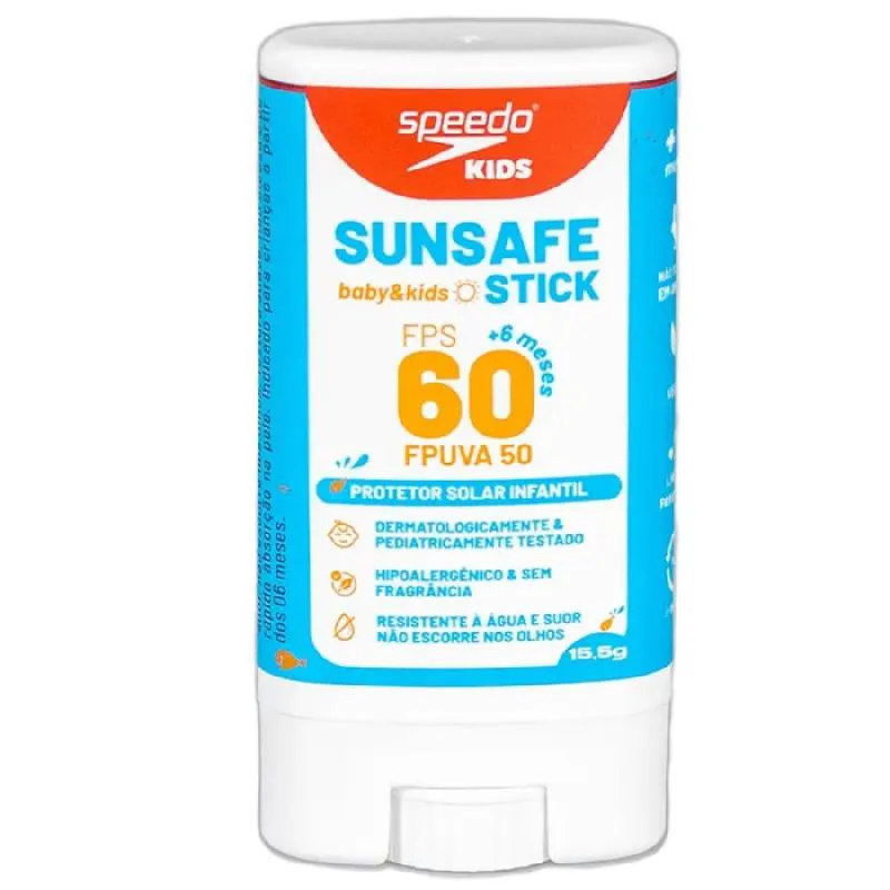 PROTETOR SOLAR BASTãO SUNSAFE BABY E KIDS, PINK CHEEKS, FPS60  FPUVA50 15,5G