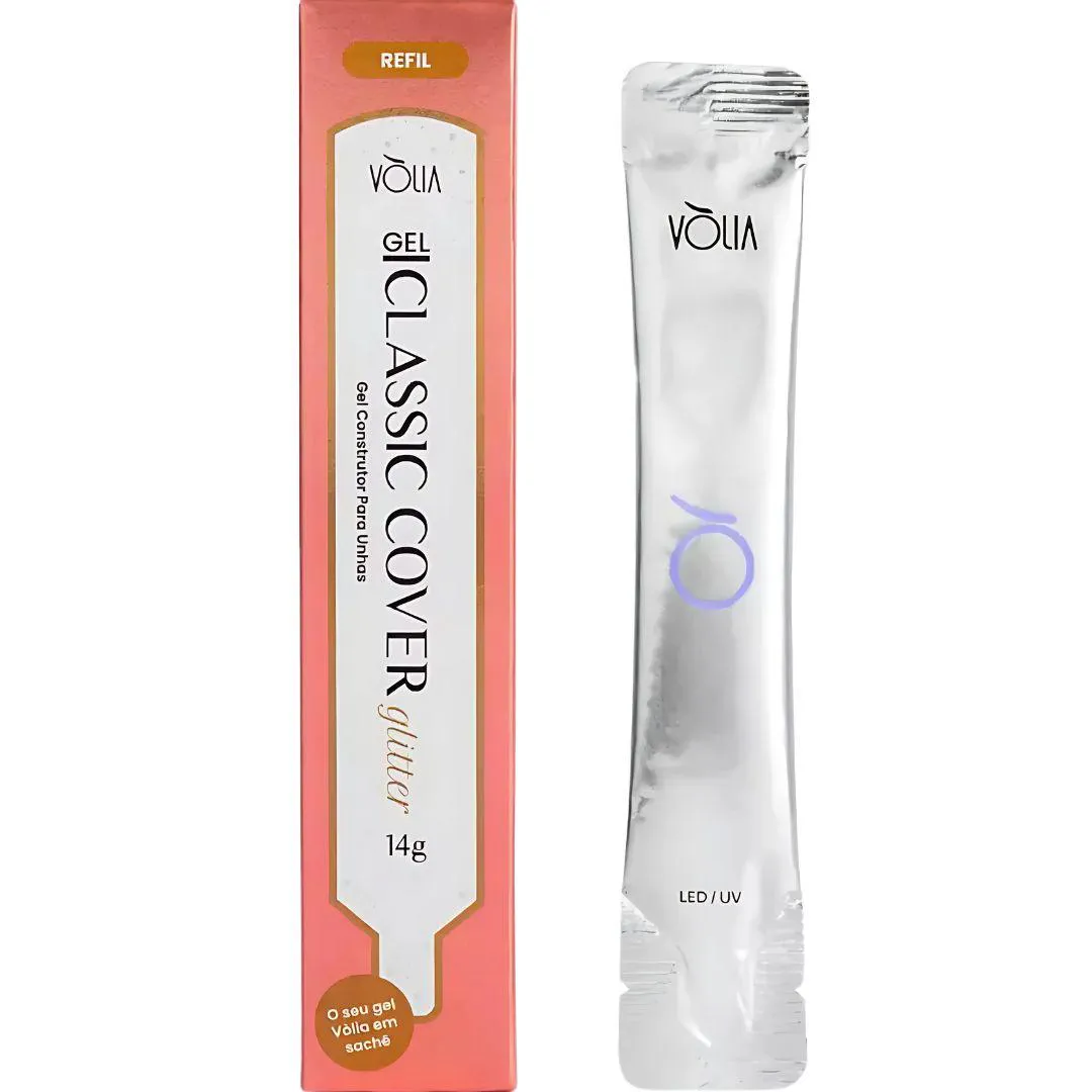 GEL LED/UV VòLIA CLASSIC COVER GLITTER SACHê 14G