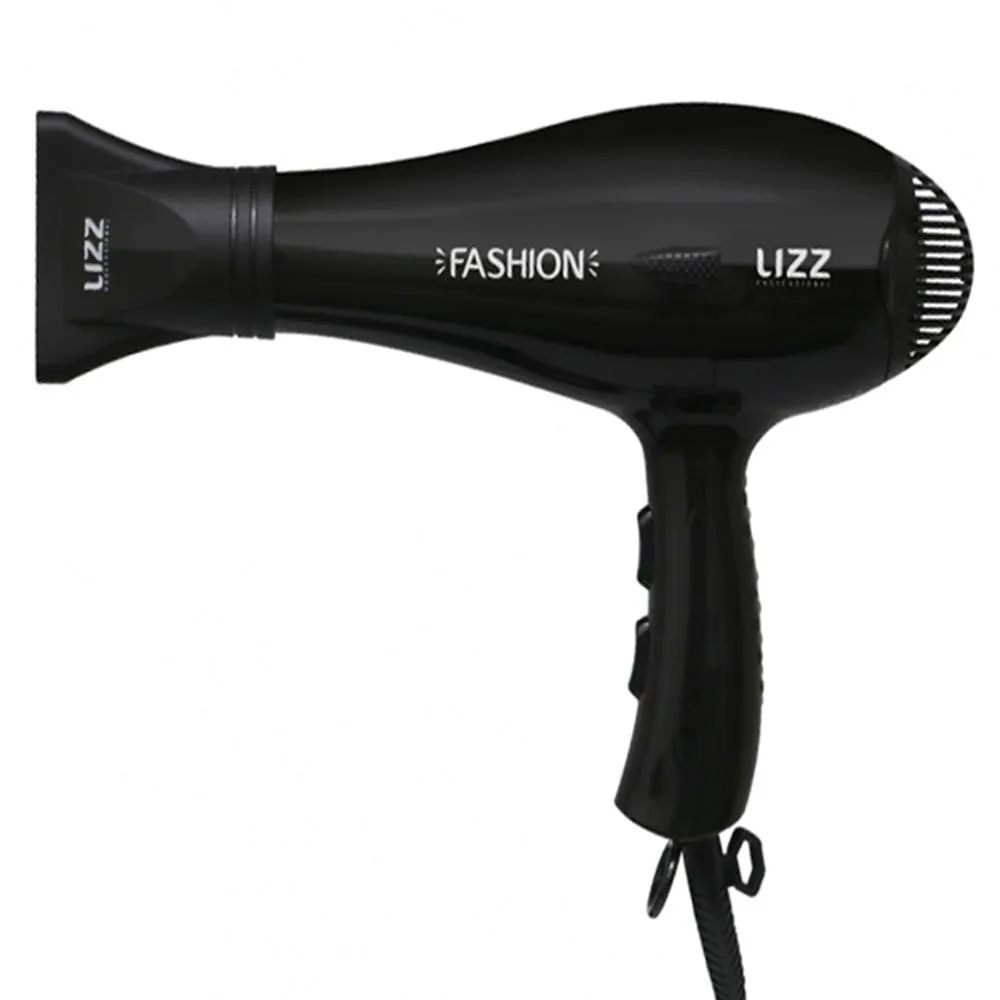 SECADOR DE CABELO LIZZ FASHION PRETO 2200W 220V