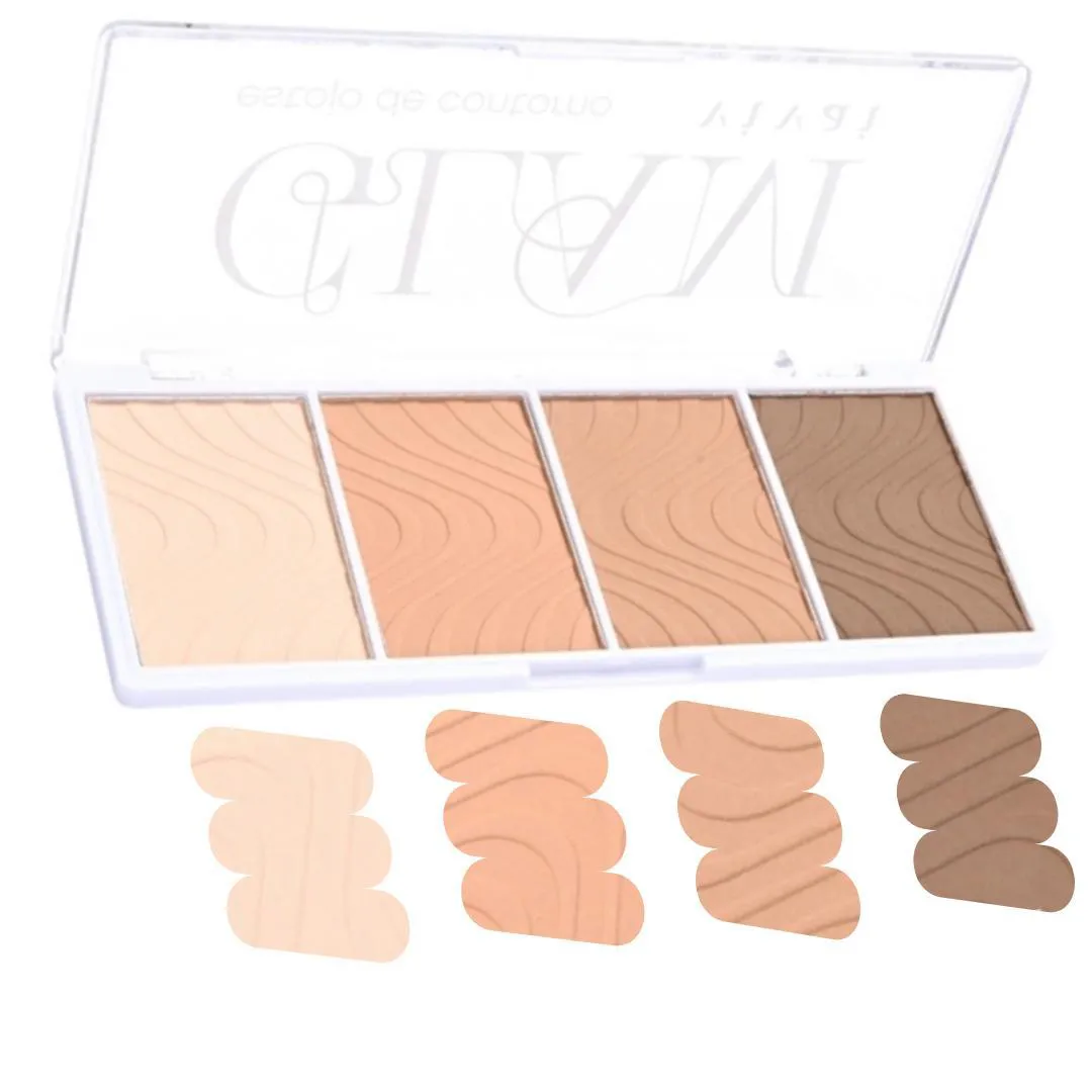 PALETA DE CONTORNO FACIAL GLAM QUARTETO VIVAI