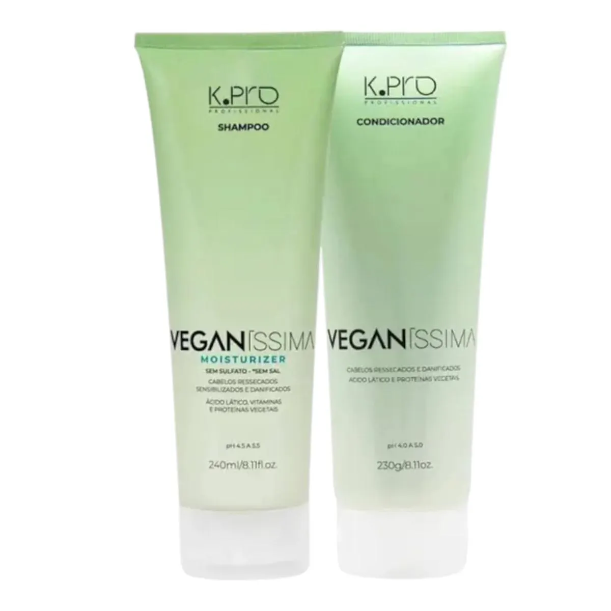 SHAMPOO VEGANíSSIMA MOISTURIZER + VEGANíSSIMA CONDICIONADOR - K.PRO