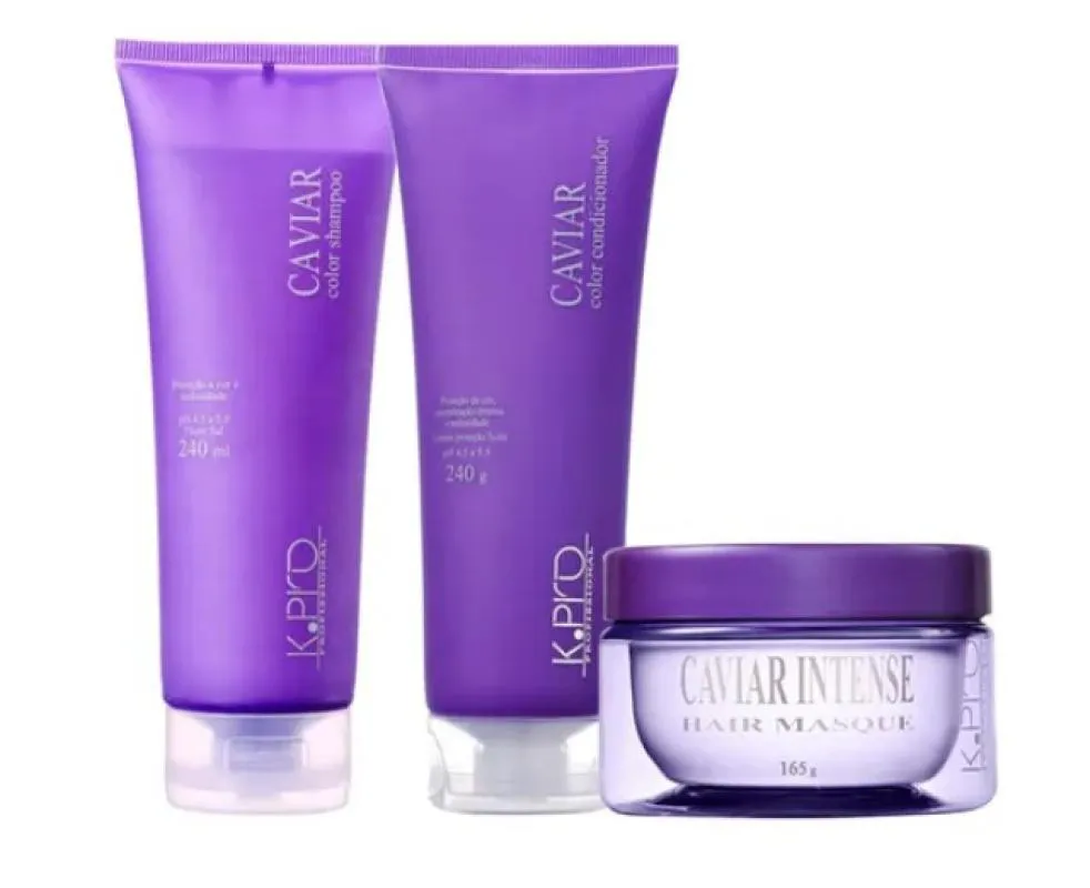 KIT K.PRO PROFISSIONAL CAVIAR COLOR HOME CARE (3 PRODUTOS)