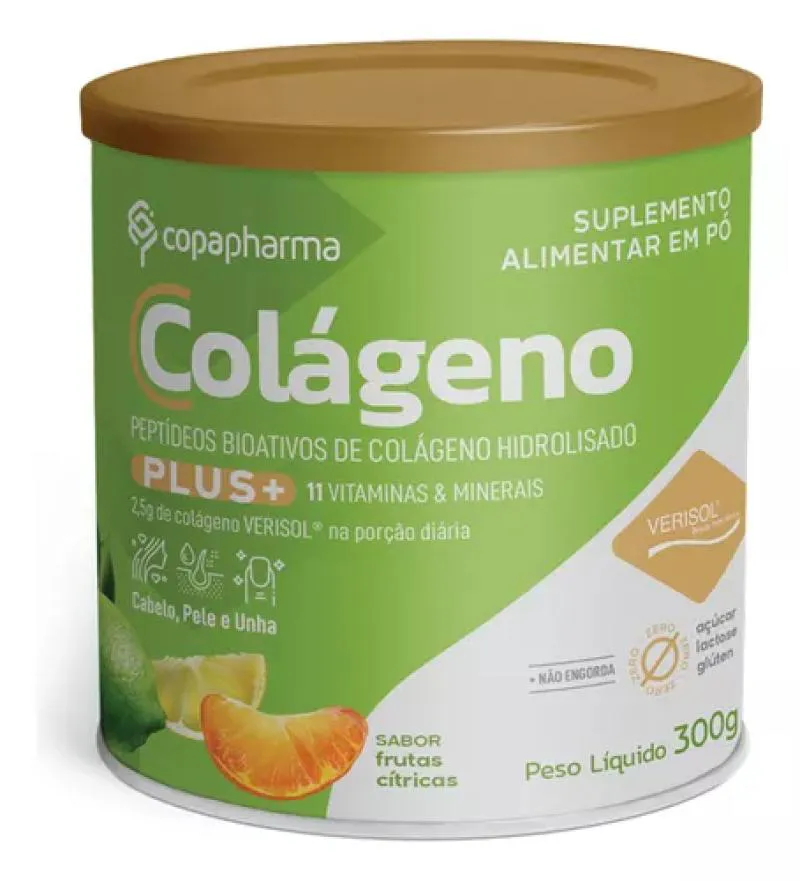 COLÁGENO HIDROLISADO PLUS COM VERISOL 300G COPAPHARMA SEM Sabor