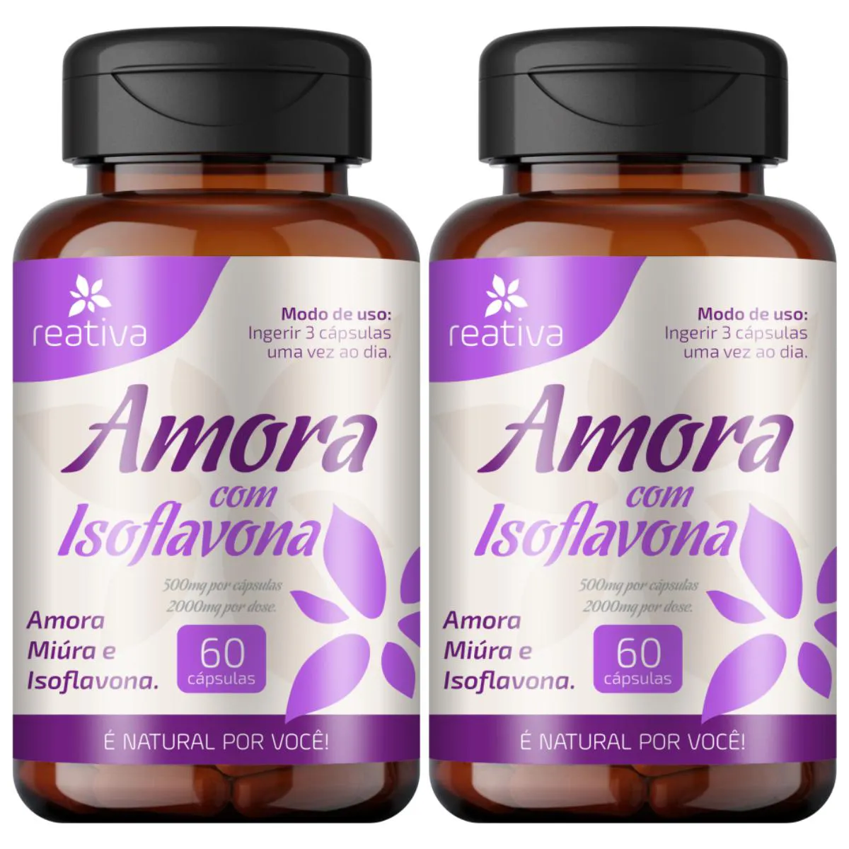 2 AMORA COM ISOFLAVONA 120 CÁPSULAS