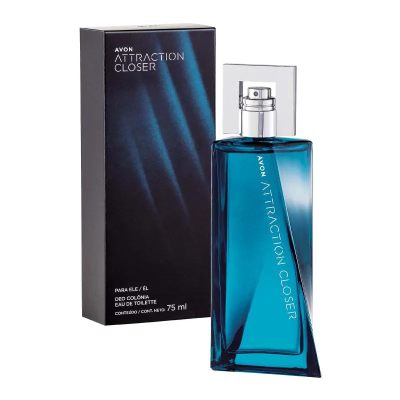 AVON ATTRACTION CLOSER DEO COLONIA MASCULINO 75ML