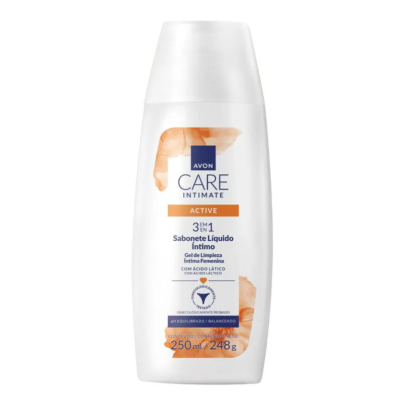 AVON CARE INTIMATE ACTIVE SABONETE LÍQUIDO INTIMO 250ML