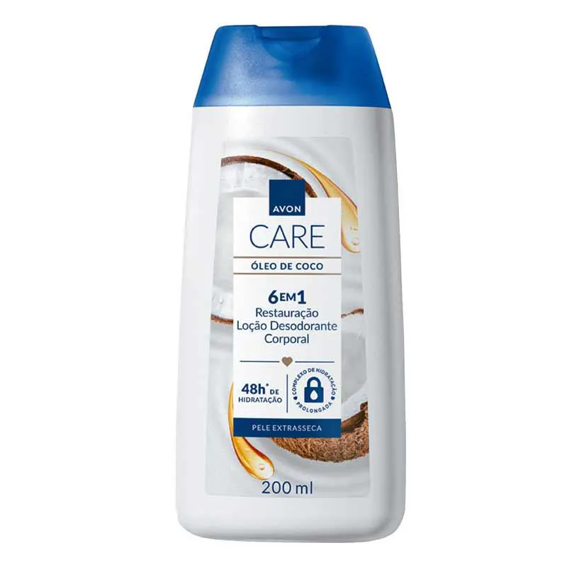 AVON CARE OLEO DE COCO LOCAO HIDRATANTE CORPORAL 200ML