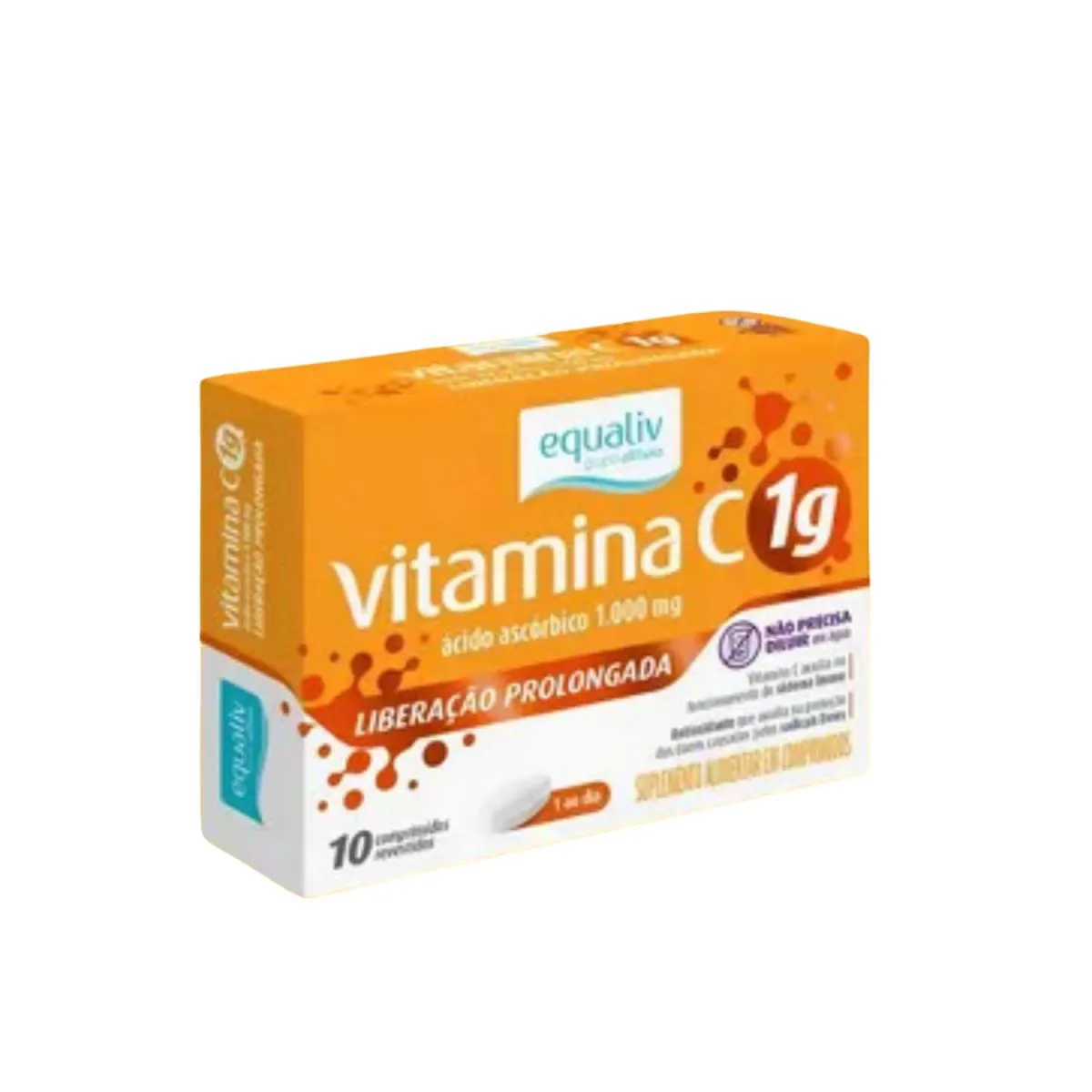 SUPLEMENTO ALIMENTAR EQUALIV VITAMINA C 1G - 10CPR