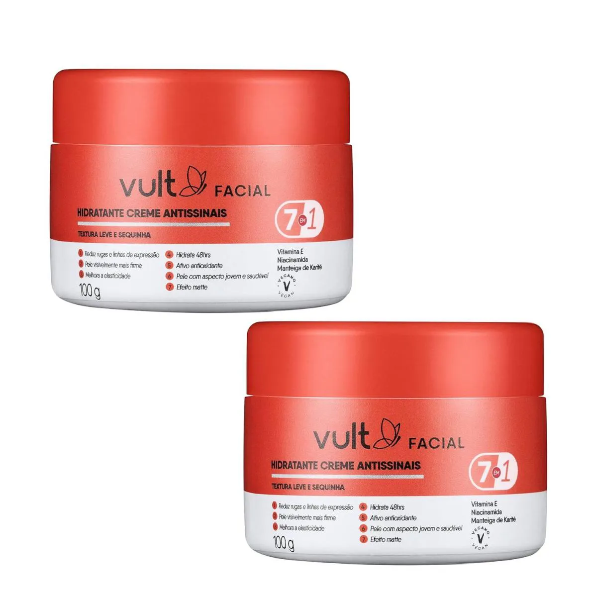 KIT C2 CREME HIDRATANTE ANTISSINAIS FACIAL 100G – VULT