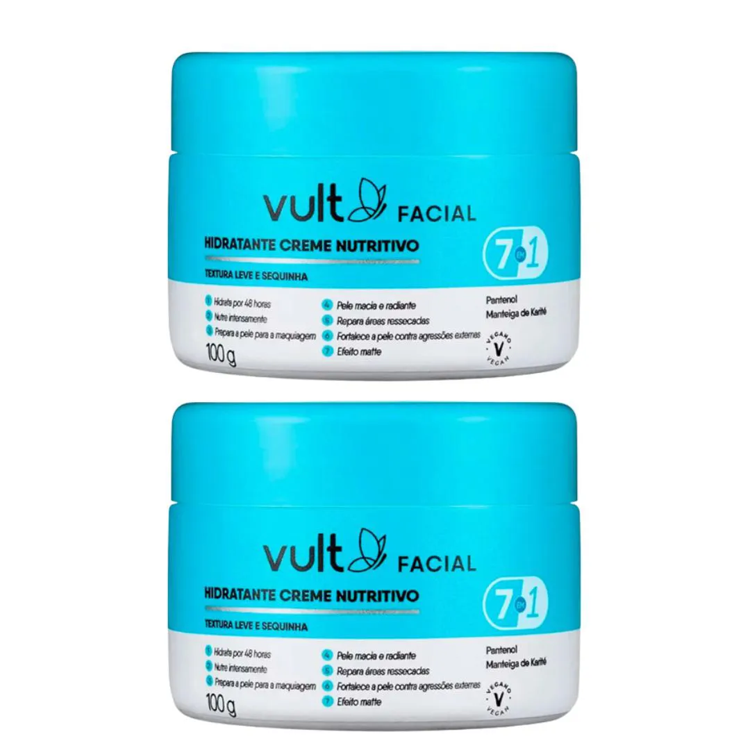KIT C2 CREME HIDRATANTE NUTRITIVO FACIAL 100G – VULT