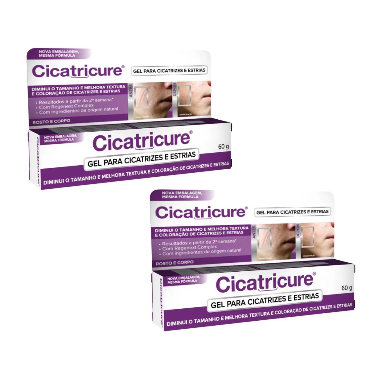 KIT C2 GEL PARA CICATRIZES 60G - CICATRICURE