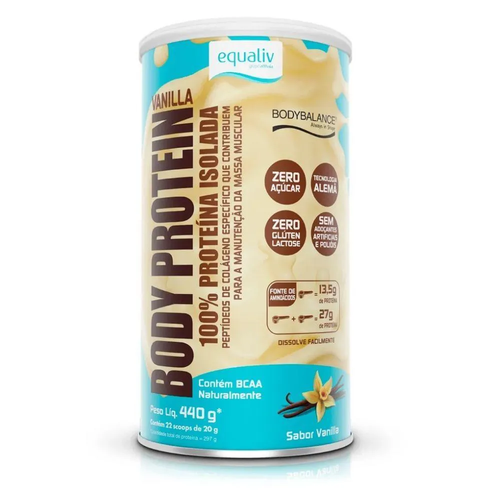 BODY PROTEIN (600G) - SABOR: BAUNILHA (440G)