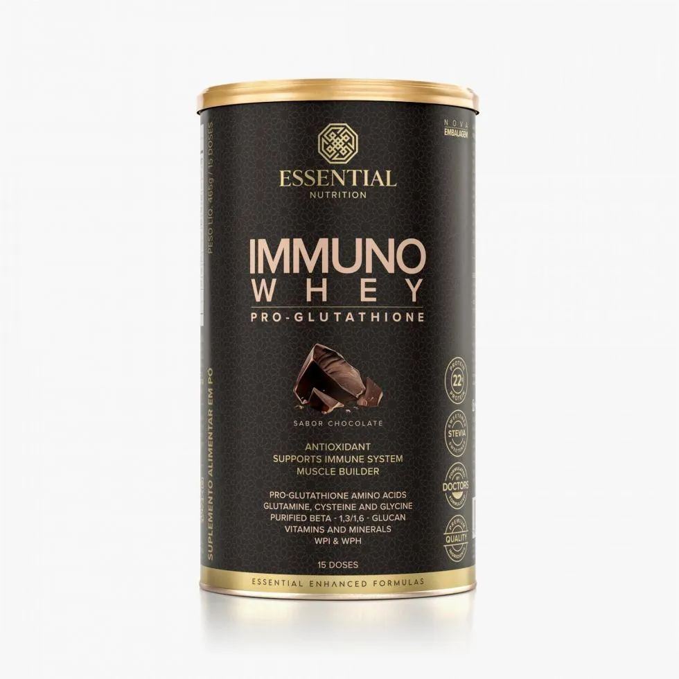 IMMUNO WHEY PRO GLUTATHIONE LATA - SABOR: CHOCOLATE (465G)