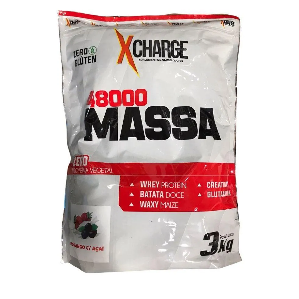 MASSA 48000 (3KG) - SABOR: MORANGO C/ AçAí