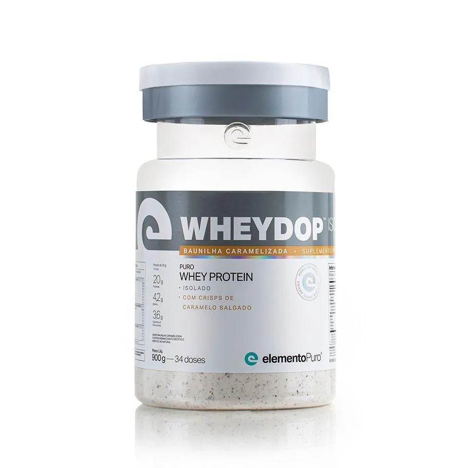 WHEYDOP ISO (900G) - SABOR: BAUNILHA CARAMELIZADA