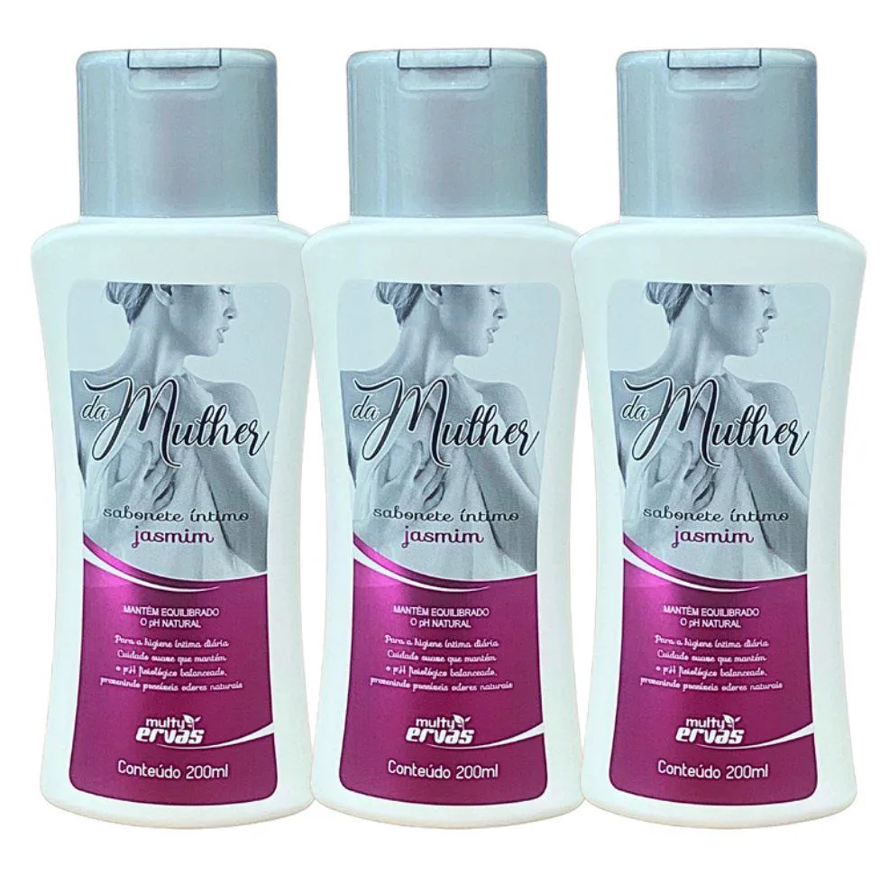 SABONETE ÍNTIMO  MULTY ERVAS JASMIN 200ML DEMAZON 3UN