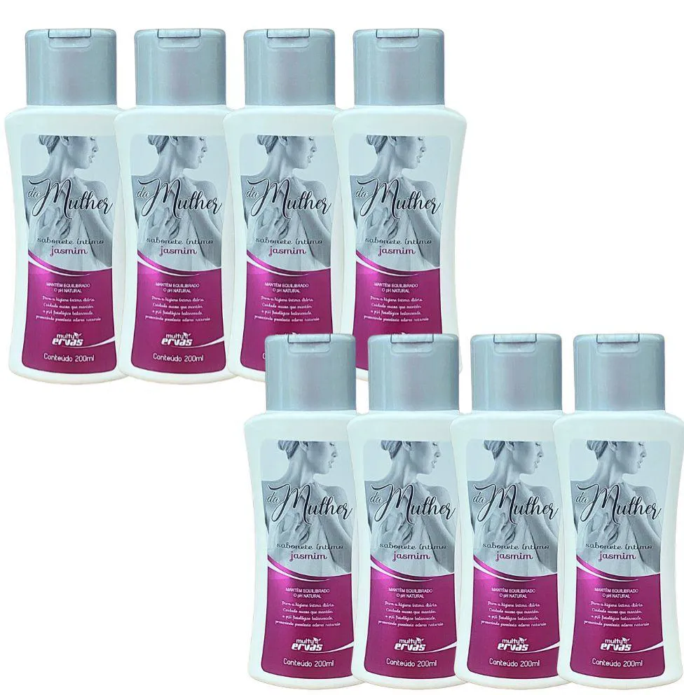 SABONETE ÍNTIMO  MULTY ERVAS JASMIN 200ML DEMAZON 8UN