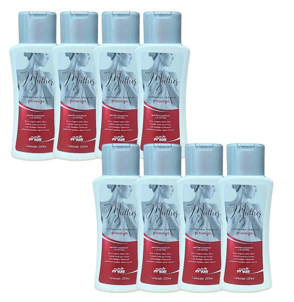 SABONETE ÍNTIMO  MULTY ERVAS PITANGA 200ML DEMAZON 8UN