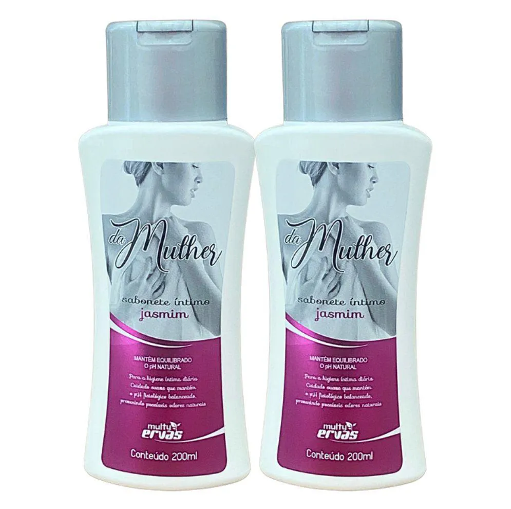 SABONETE ÍNTIMO MULTY ERVAS JASMIN  200 ML DEMAZON 2UN