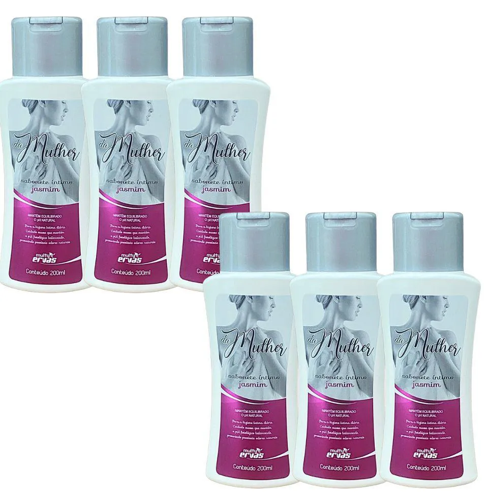 SABONETE ÍNTIMO MULTY ERVAS JASMIN 200ML DEMAZON 6UN