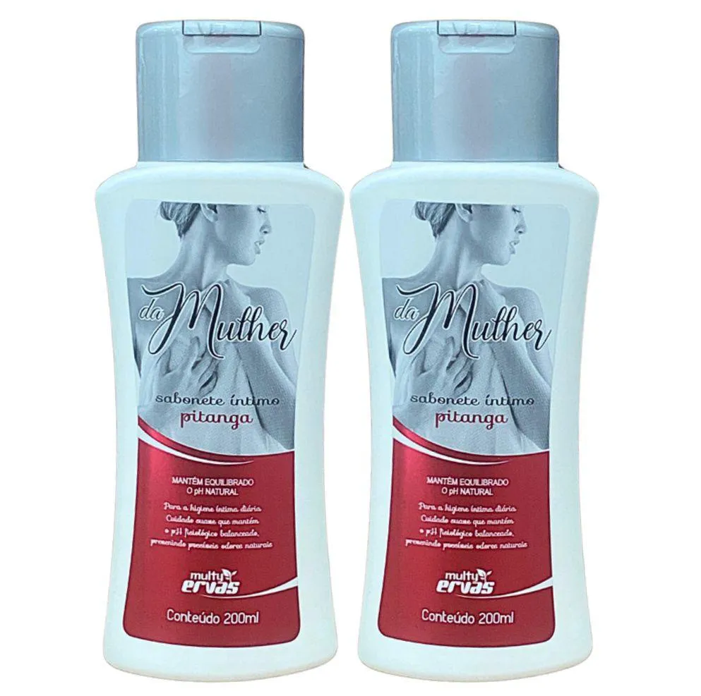 SABONETE ÍNTIMO MULTY ERVAS PITANGA  200 ML DEMAZON 2UN