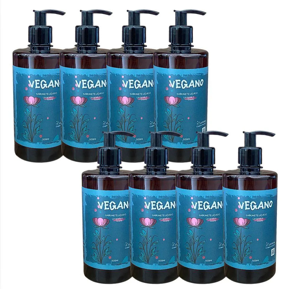 SABONETE LIQUIDO  VEGANO  LAVANDA E CRAVO 500ML DEMAZON 8UN