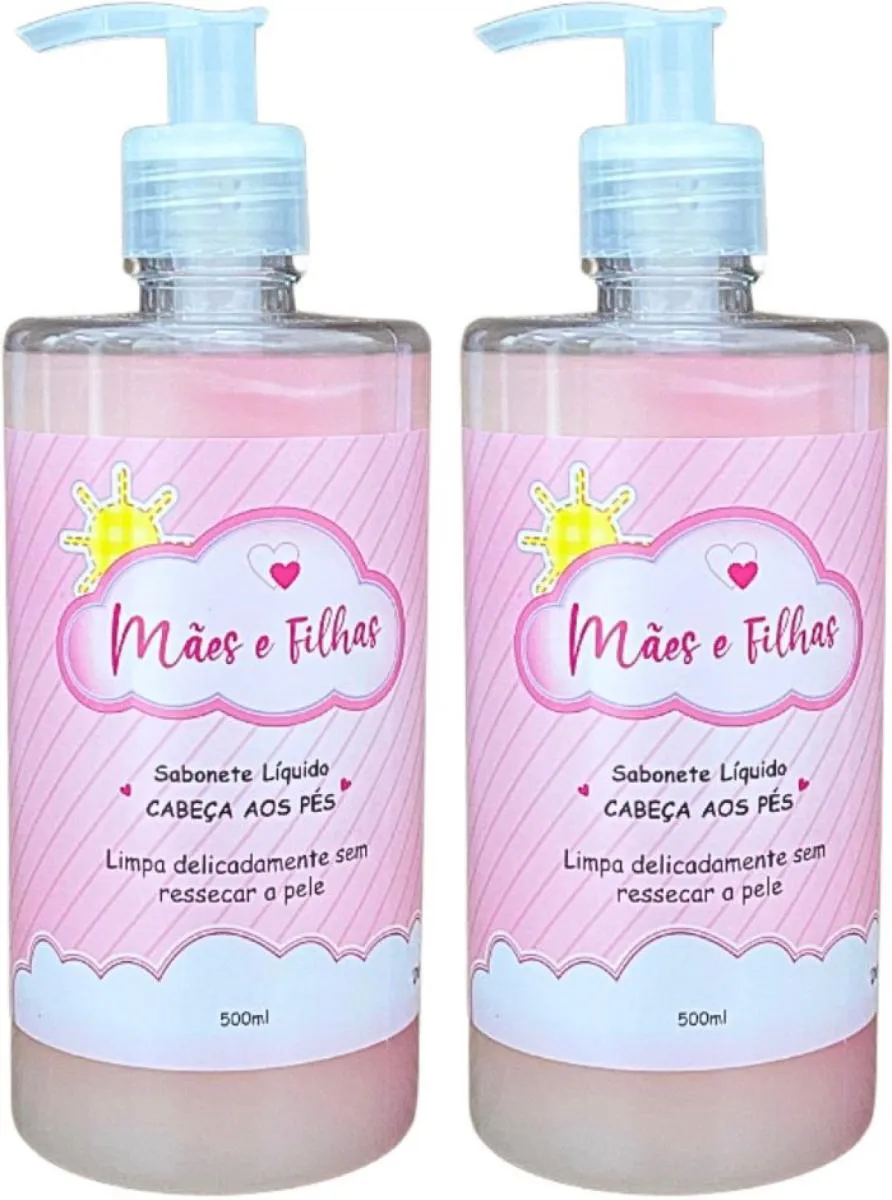 SABONETE LIQUIDO MÃES E FILHAS 500ML DEMAZON 2UN