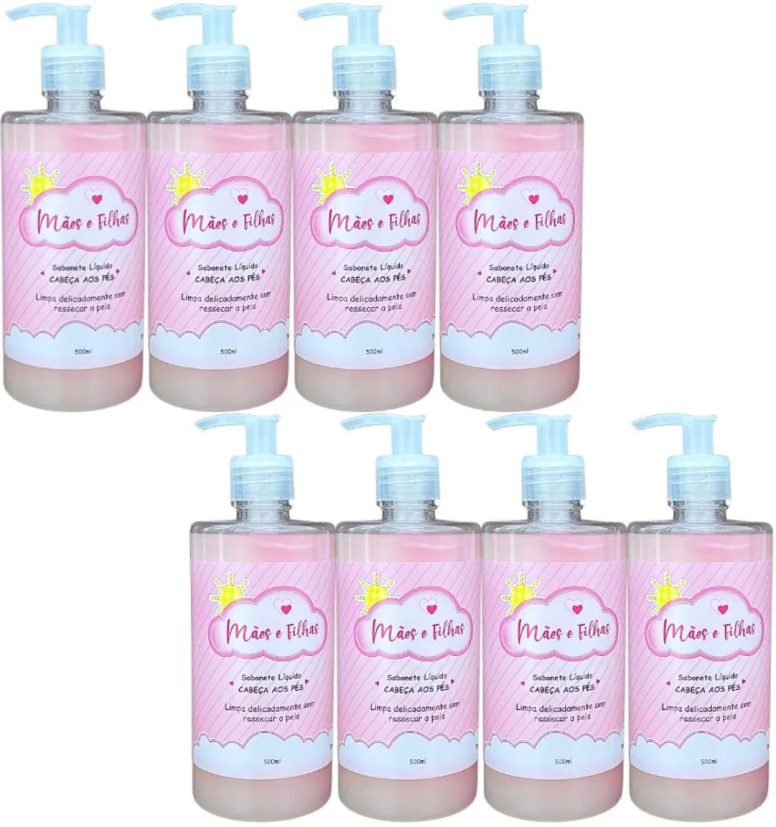 SABONETE LIQUIDO MÃES E FILHAS 500ML DEMAZON 8UN