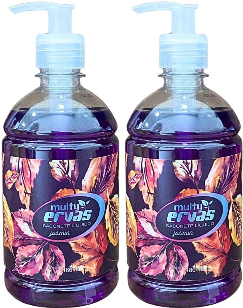 SABONETE LIQUIDO MULTI ERVAS JASMIM  480ML DEMAZON 2UN