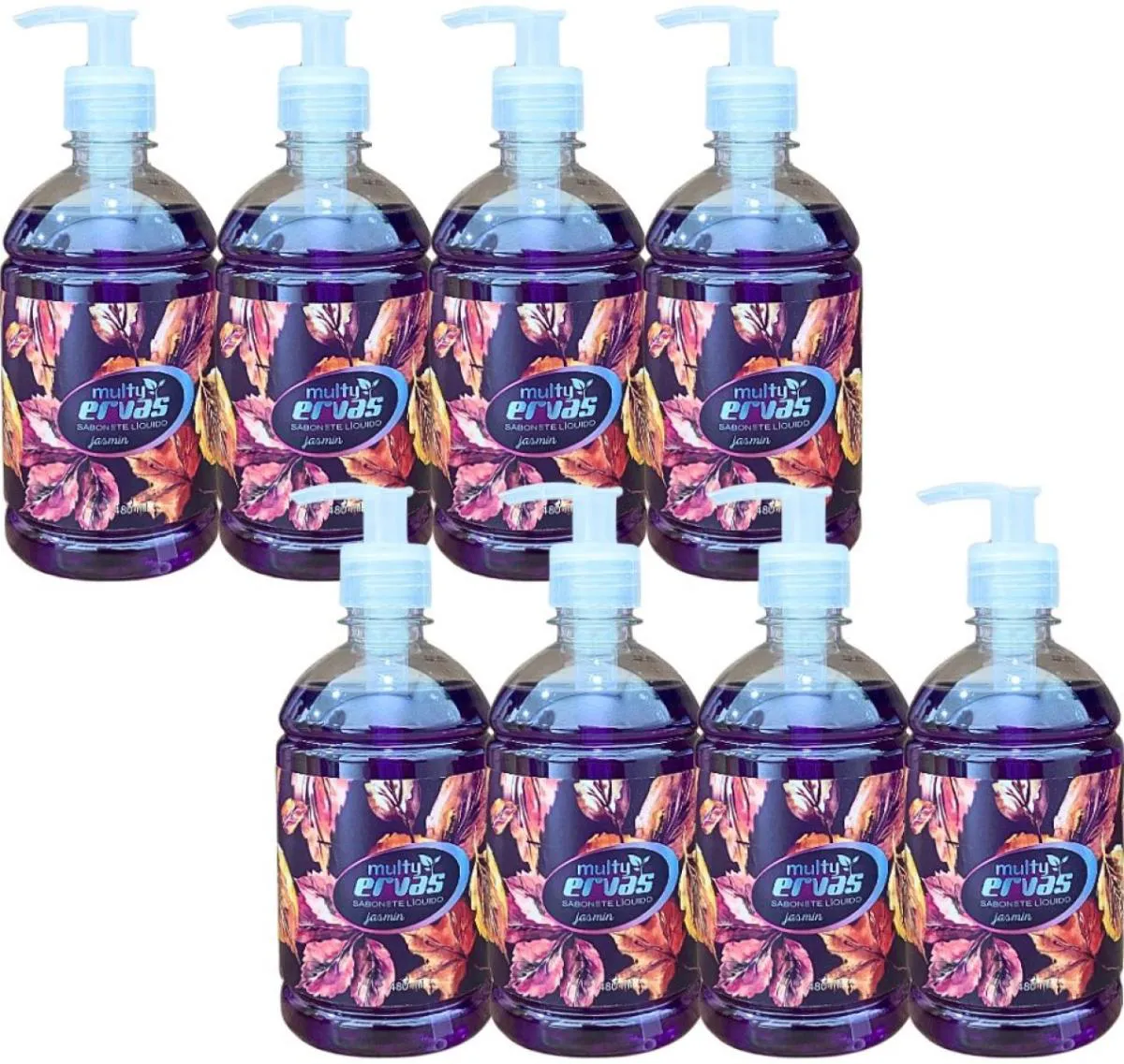 SABONETE LIQUIDO MULTI ERVAS JASMIM  480ML DEMAZON 8UN