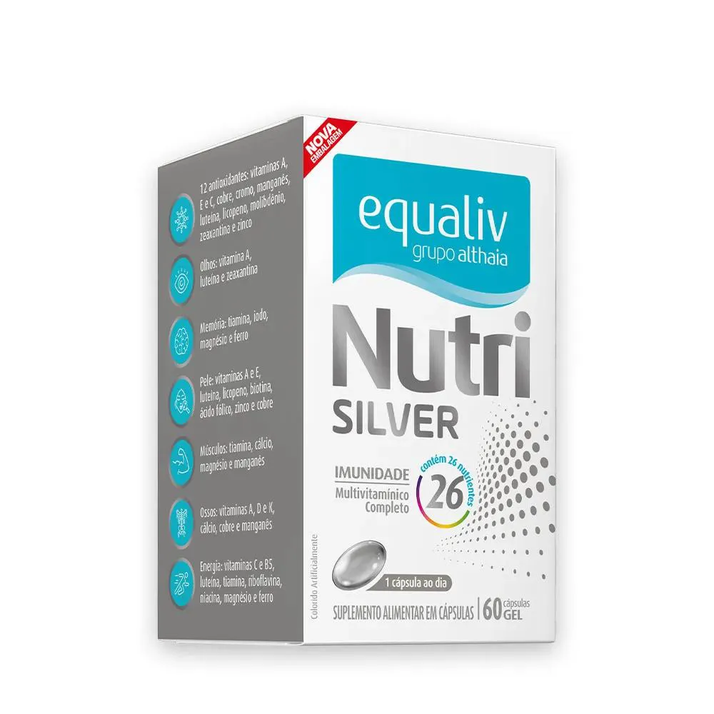 SUPLEMENTO VITAMíNICO 50+ EQUALIV NUTRI SILVER 60CPS