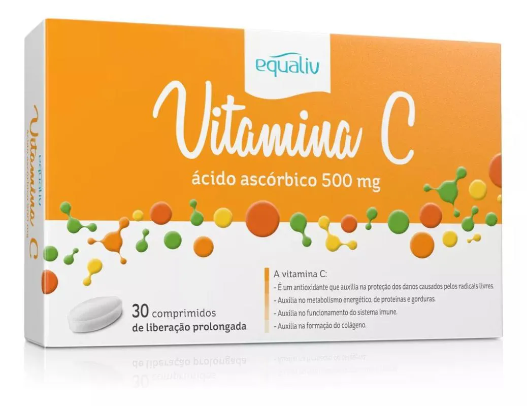 VITAMINA C EQUALIV 500MG IMUNIDADE COM 30 COMPRIMIDOS