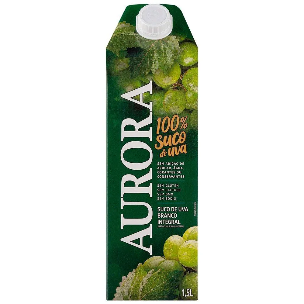 SUCO DE UVA INTEGRAL AURORA TETRA PACK 6X1,5L