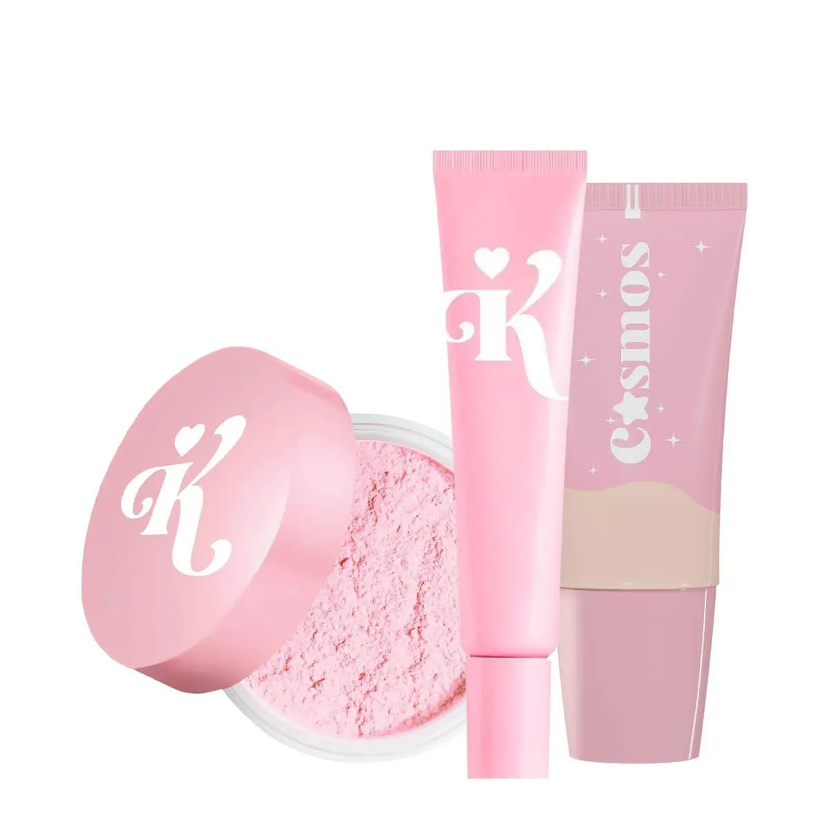 KIT KAREN BACHINI BEAUTY SAKURA COSMOS C03F PRIMER BASE Pó (3 PRODUTOS)