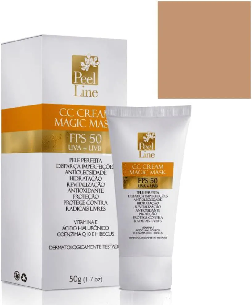 PEEL LINE CC CREAM MAGIC MASK FPS50 BEGE MÉDIO 50GR