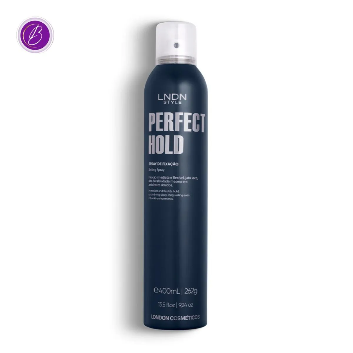 SPRAY DE FIXAçãO PERFECT HOLD 400ML LNDN STYLE | LONDON COSMéTICOS