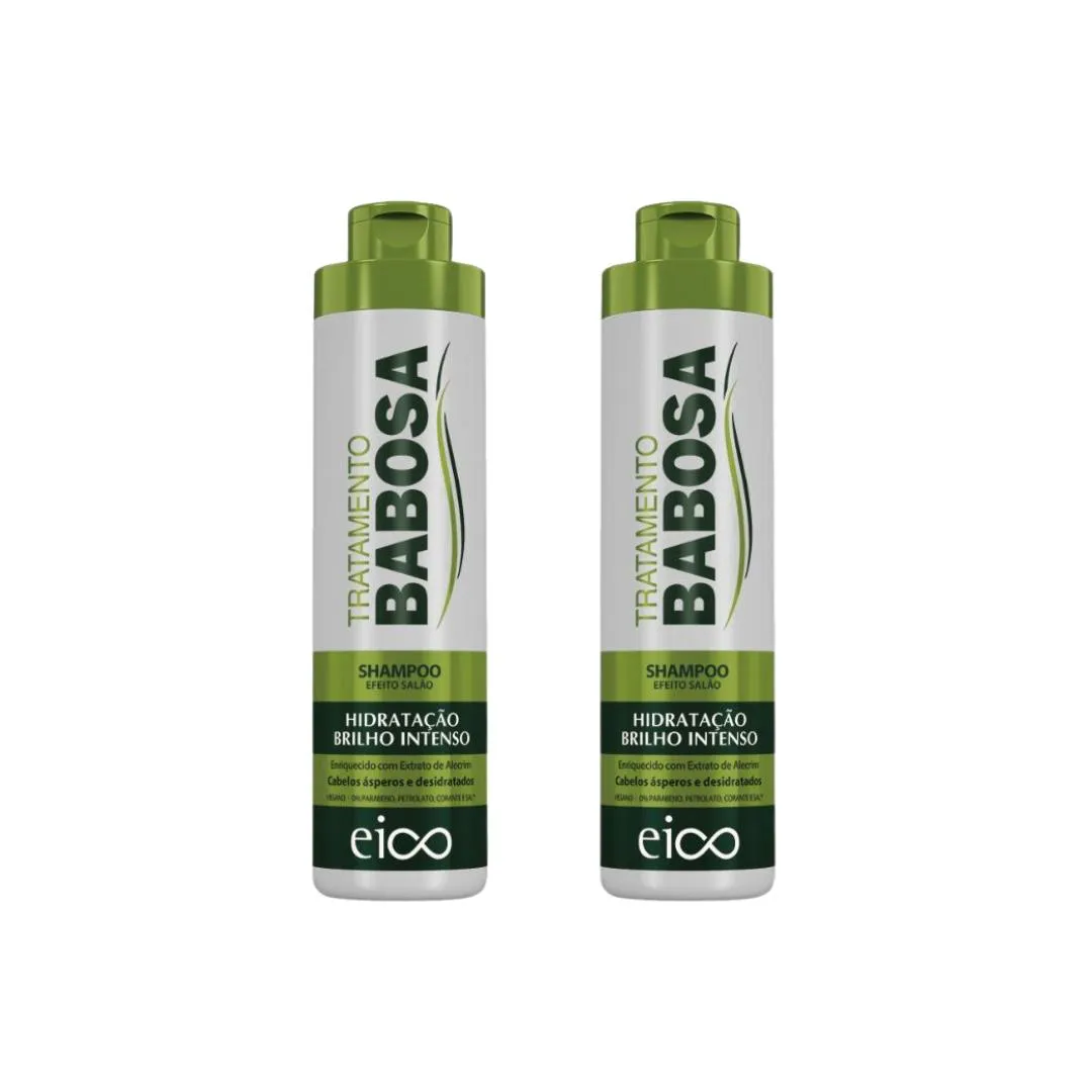 SHAMPOO EICO 800ML BABOSA - KIT C/2UN