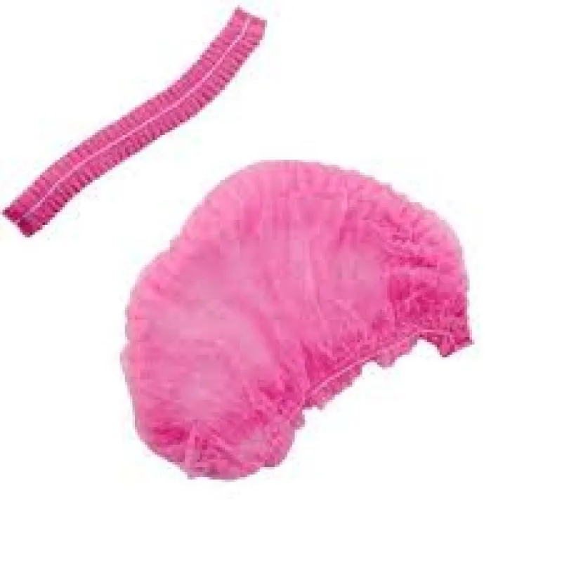 TOUCA DESCARTáVEL ROSA CLARO 100 UND