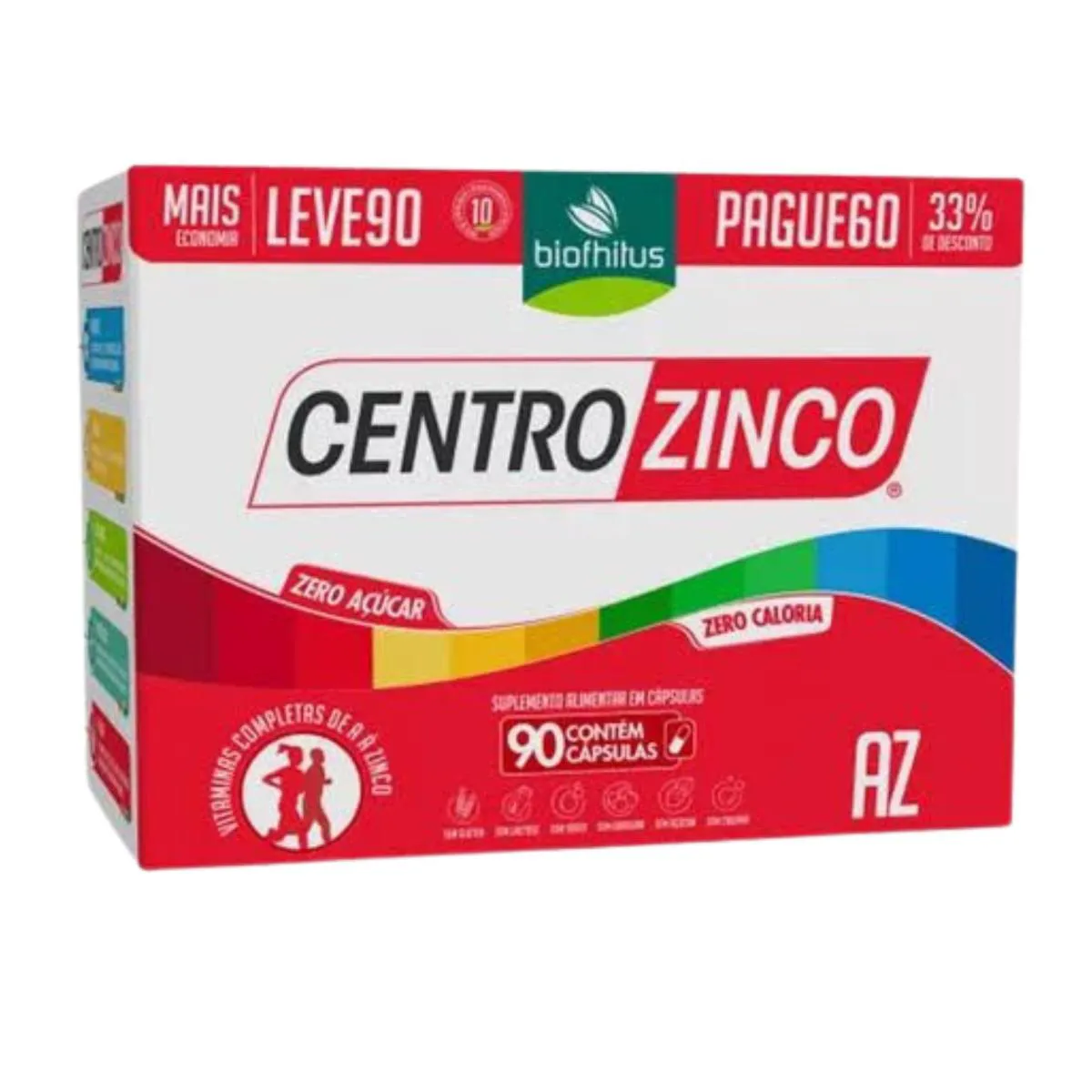 CENTROZINCO AZ LEVE 90 PAG 60