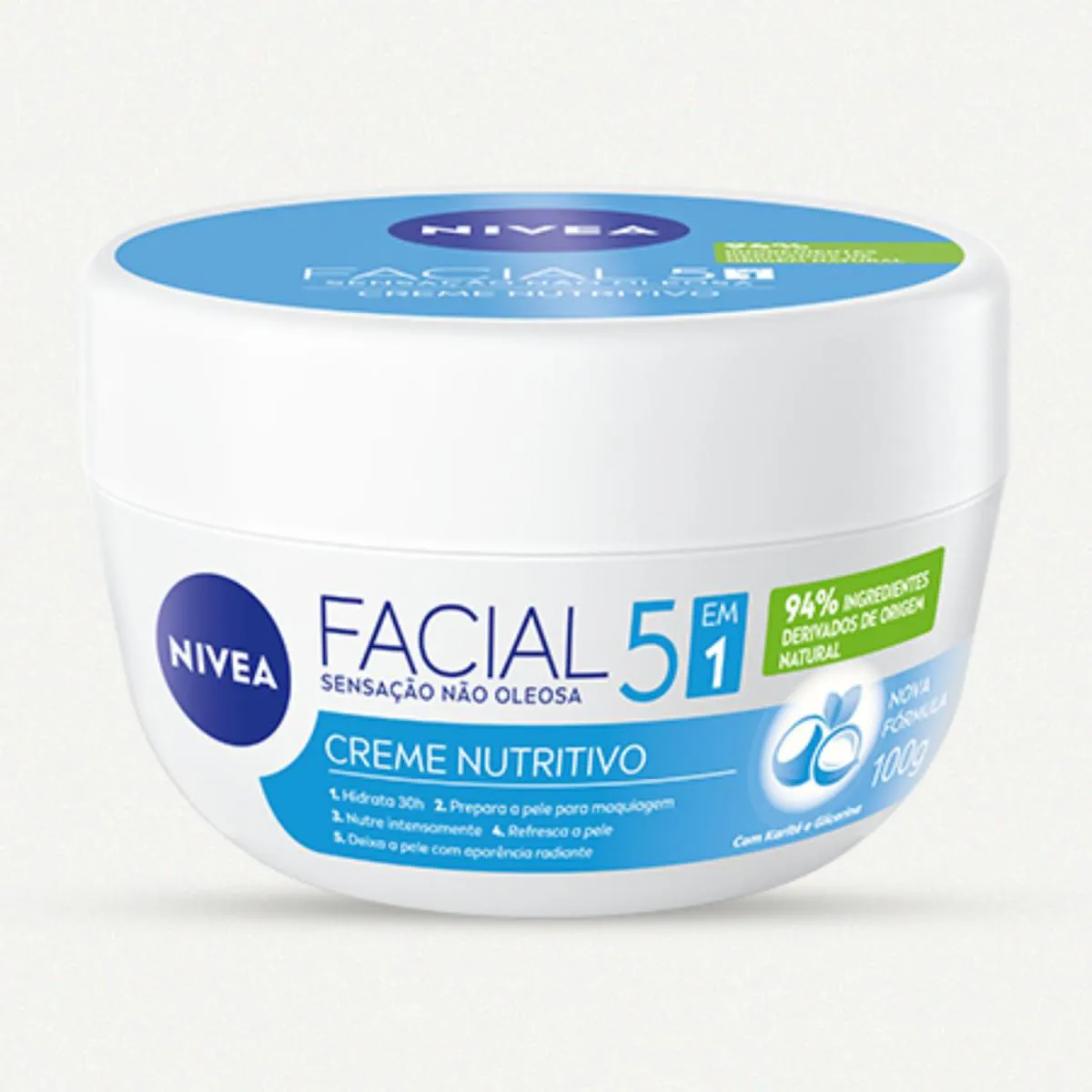 CREME NUTRITIVO FACIAL SENSAçãO NãO OLEOSA 100G - NIVEA