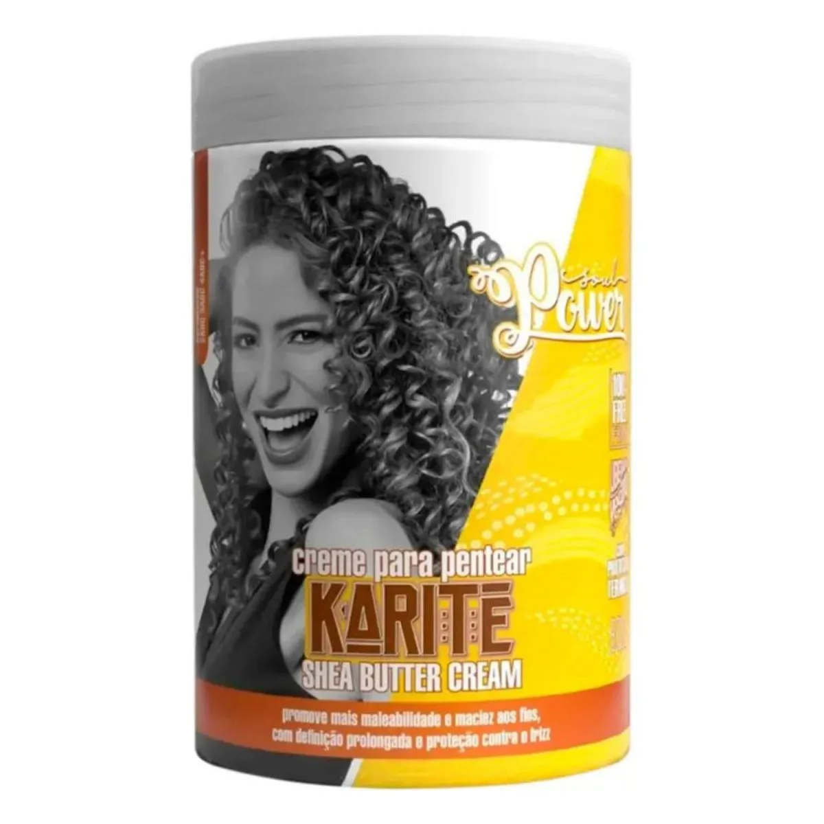 CREME PARA PENTEAR MANTEIGA DE KARITé 800ML - SOUL POWER