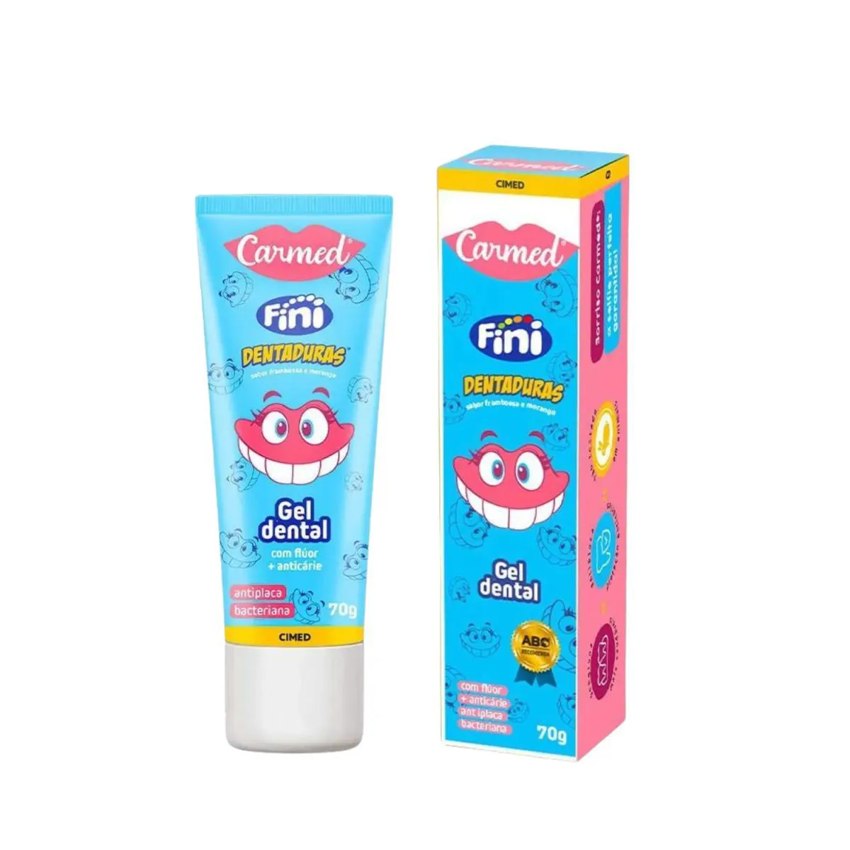 GEL DENTAL DENTADURAS CARMED FRAMBOESA 70G – CIMED