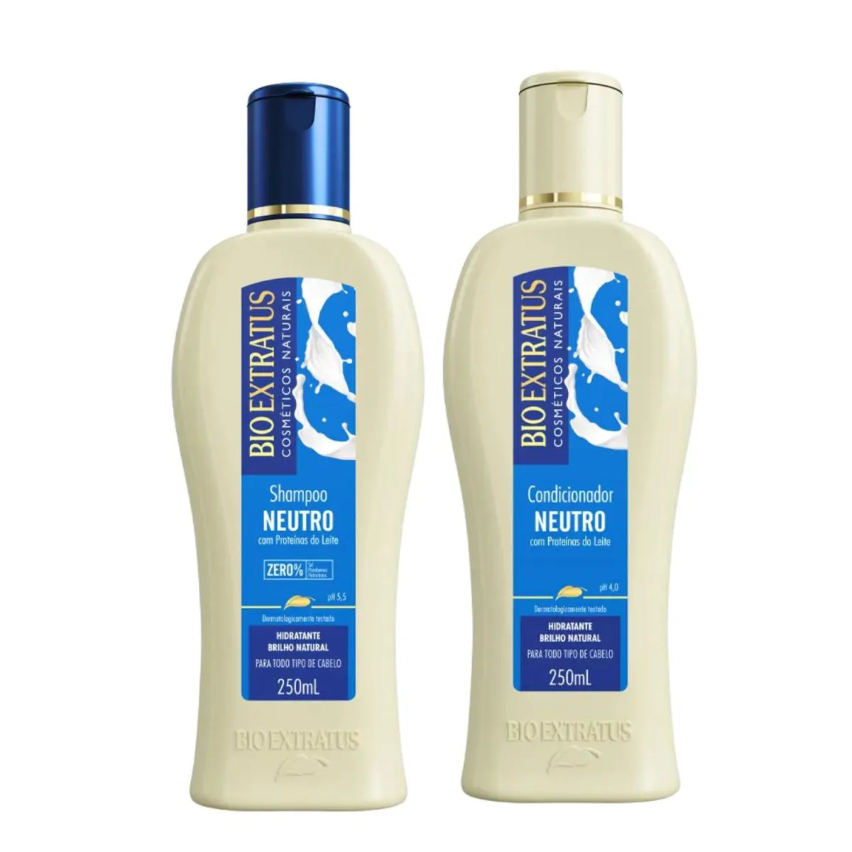 KIT SHAMPOO E CONDICIONADOR NEUTRO 250ML - BIO EXTRATUS