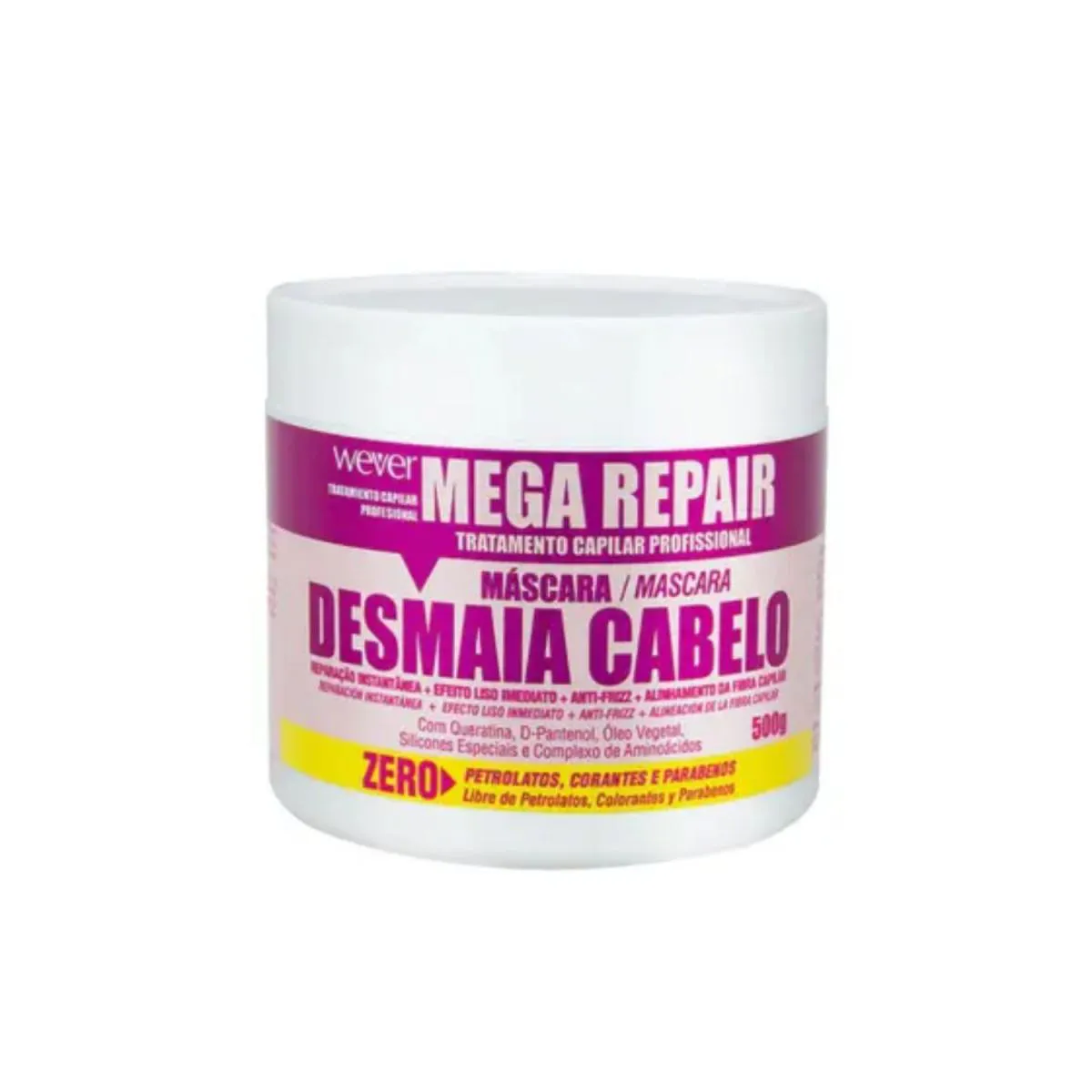 MáSCARA CAPILAR LISO INTENSO 500G – WEVER COSMéTICOS