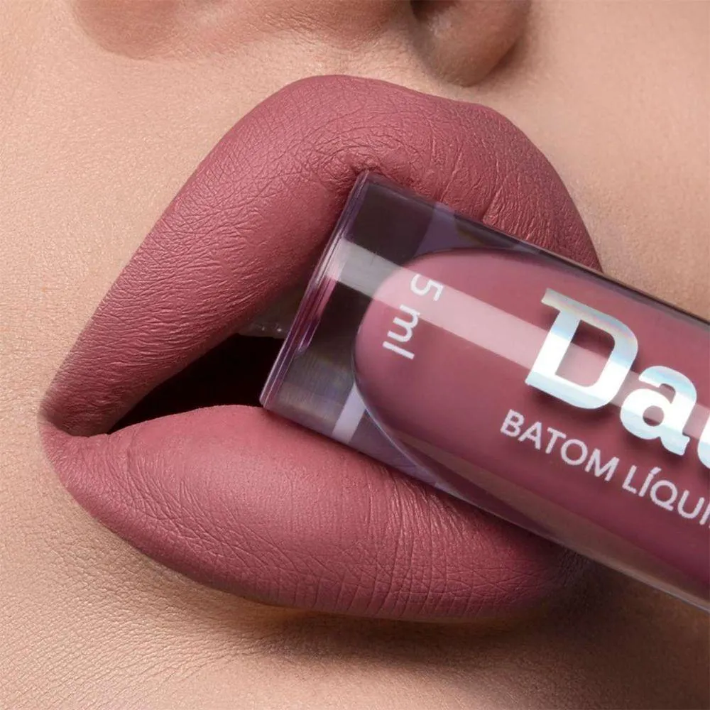 BATOM LíQUIDO MATTE 4G DAILUS ACABAMENTO MATTE PERFEITO E ALTA FIXAçãO ROSE